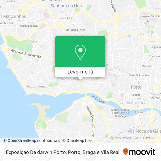 Exposiçao De darwin Porto mapa