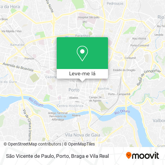 São Vicente de Paulo mapa