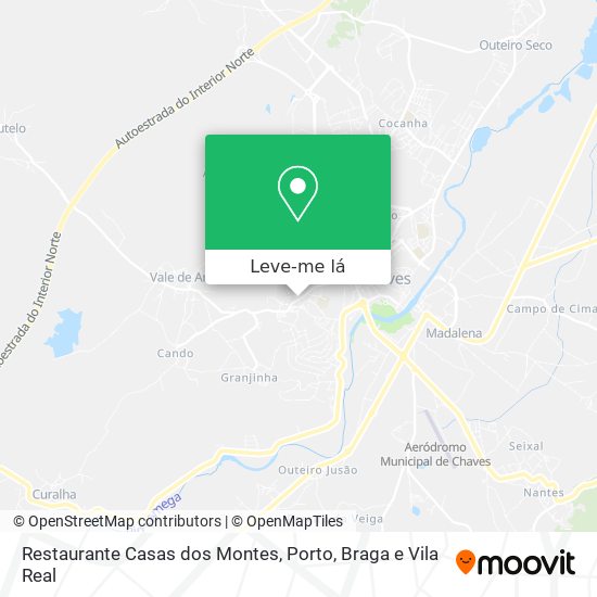 Restaurante Casas dos Montes mapa