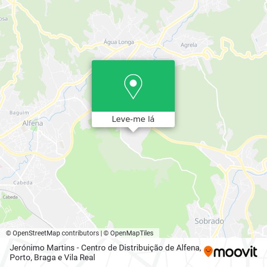 Jerónimo Martins - Centro de Distribuição de Alfena mapa