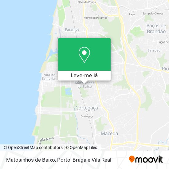 Matosinhos de Baixo mapa