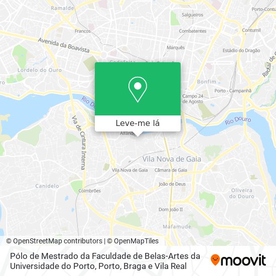 Pólo de Mestrado da Faculdade de Belas-Artes da Universidade do Porto mapa
