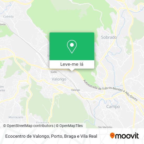 Ecocentro de Valongo mapa