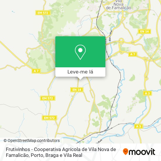 Frutivinhos - Cooperativa Agrícola de Vila Nova de Famalicão mapa