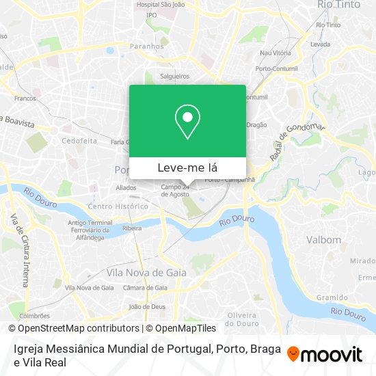 Igreja Messiânica Mundial de Portugal mapa