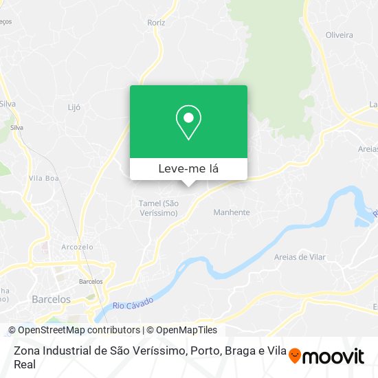 Zona Industrial de São Veríssimo mapa