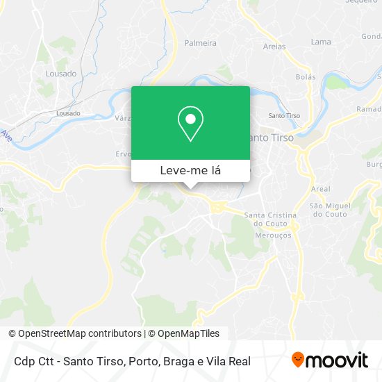 Cdp Ctt - Santo Tirso mapa