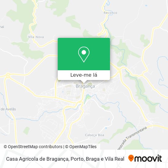 Casa Agrícola de Bragança mapa