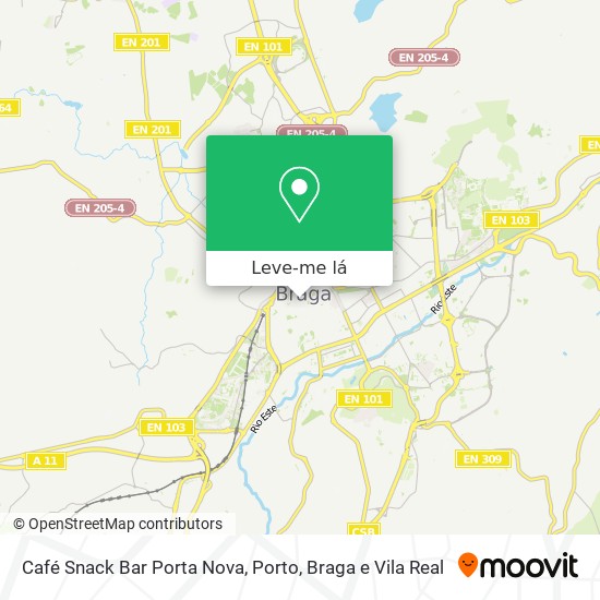 Café Snack Bar Porta Nova mapa