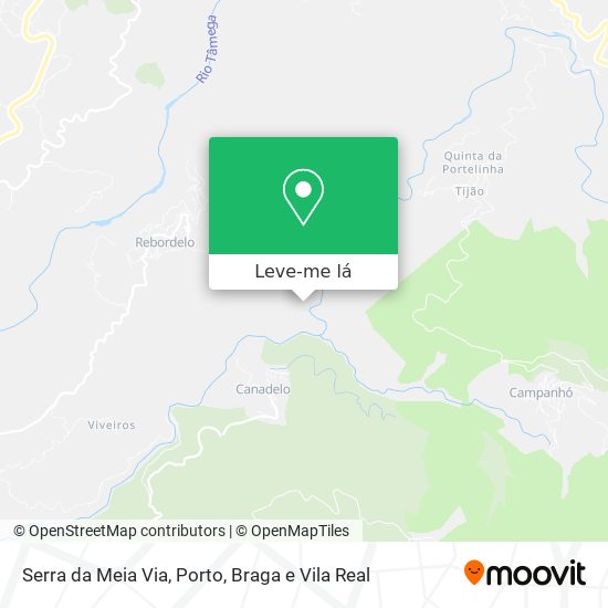 Serra da Meia Via mapa