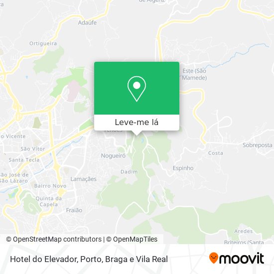 Hotel do Elevador mapa