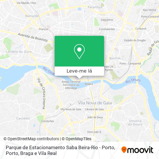 Parque de Estacionamento Saba Beira-Rio - Porto mapa