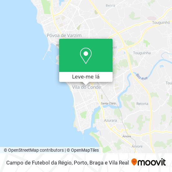 Campo de Futebol da Régio mapa