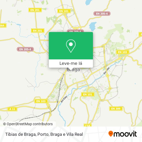 Tibias de Braga mapa