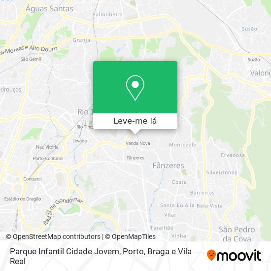 Parque Infantil Cidade Jovem mapa