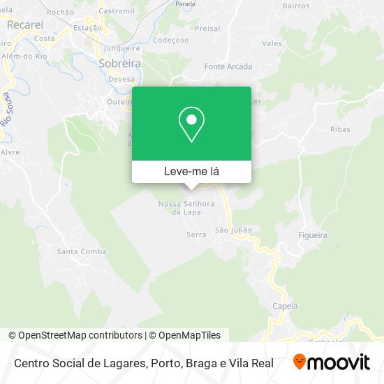 Centro Social de Lagares mapa