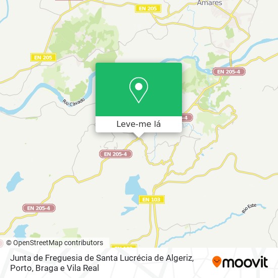 Junta de Freguesia de Santa Lucrécia de Algeriz mapa