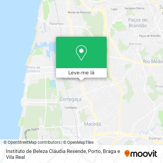 Instituto de Beleza Cláudia Resende mapa