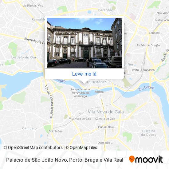 Palácio de São João Novo mapa