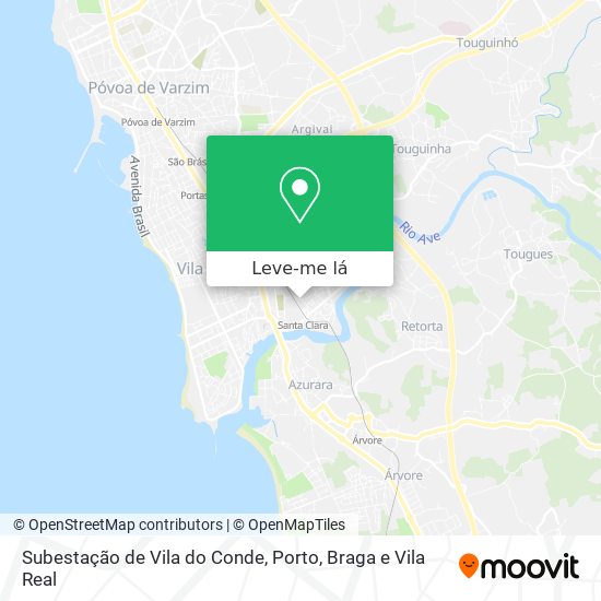 Subestação de Vila do Conde mapa