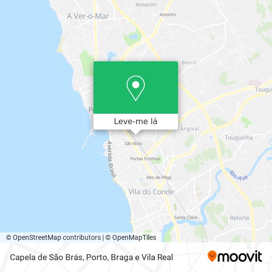 Capela de São Brás mapa