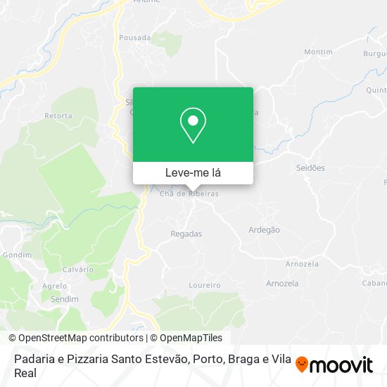 Padaria e Pizzaria Santo Estevão mapa