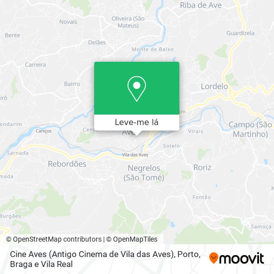 Cine Aves (Antigo Cinema de Vila das Aves) mapa