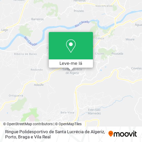Ringue Polidesportivo de Santa Lucrécia de Algeriz mapa