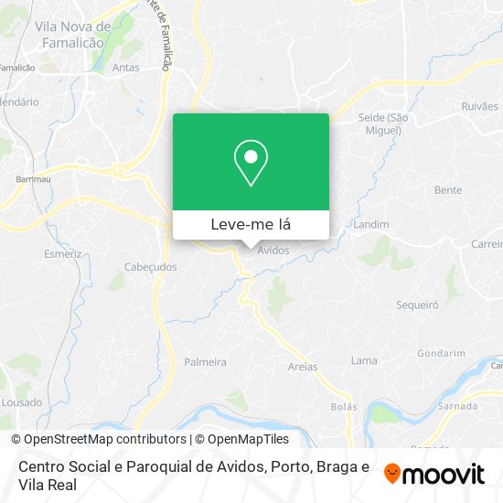 Centro Social e Paroquial de Avidos mapa