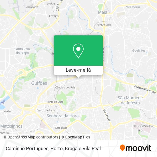 Caminho Português mapa