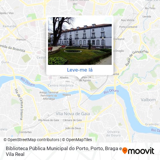 Biblioteca Pública Municipal do Porto mapa