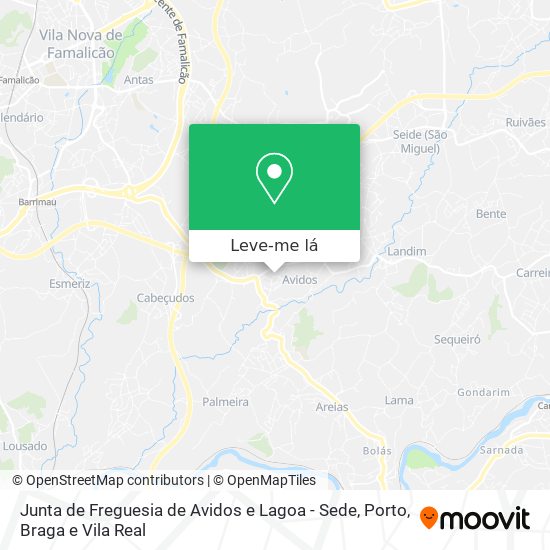 Junta de Freguesia de Avidos e Lagoa - Sede mapa