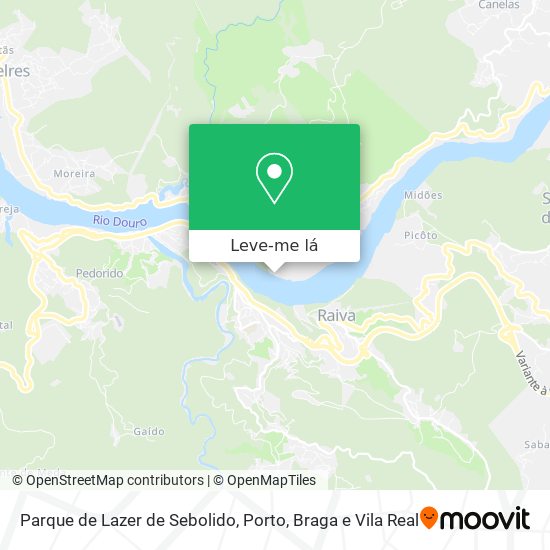 Parque de Lazer de Sebolido mapa