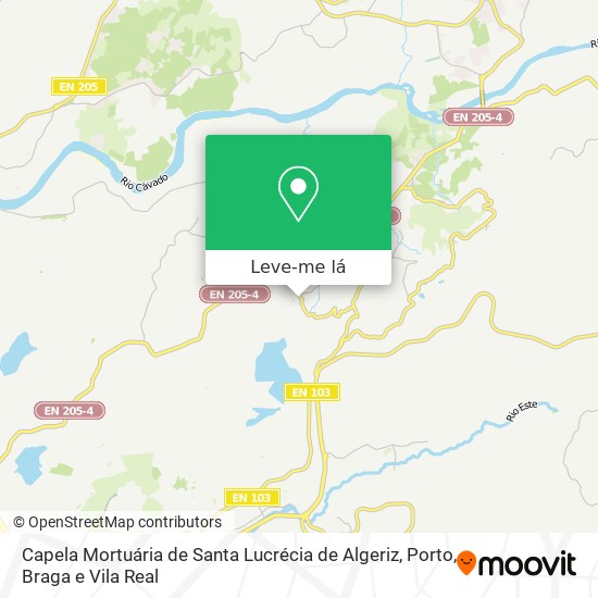 Capela Mortuária de Santa Lucrécia de Algeriz mapa