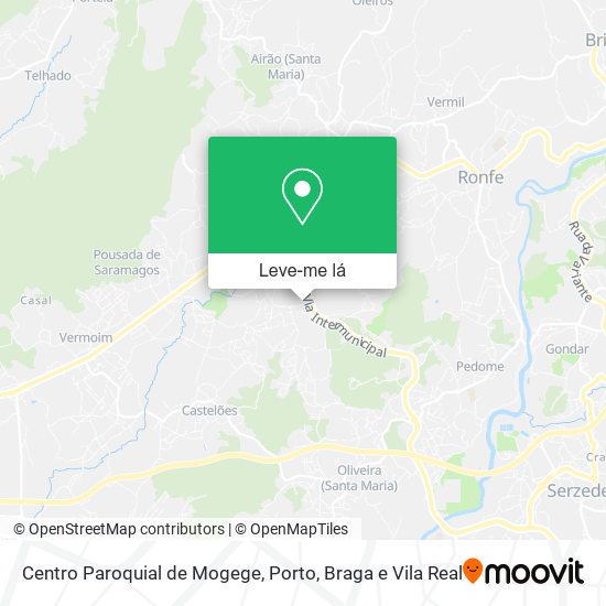 Centro Paroquial de Mogege mapa