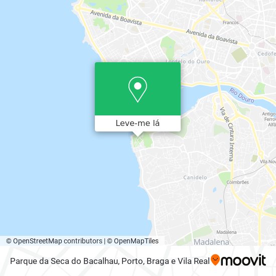 Parque da Seca do Bacalhau mapa