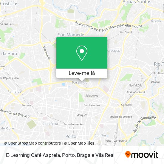 E-Learning Café Asprela mapa