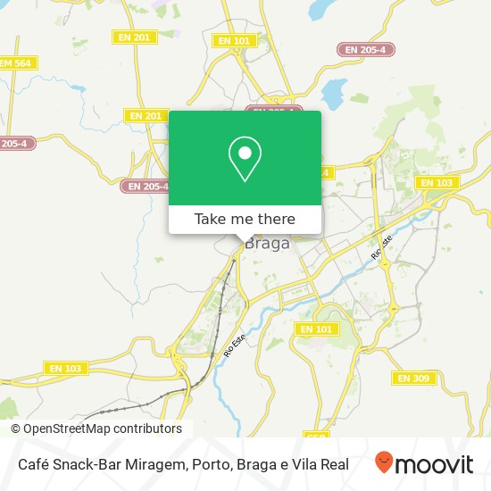 Café Snack-Bar Miragem mapa