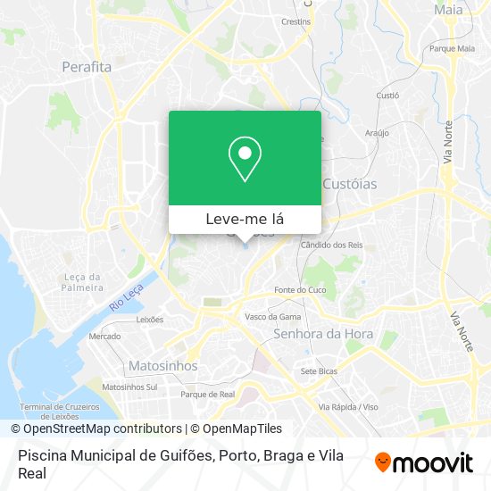 Piscina Municipal de Guifões mapa
