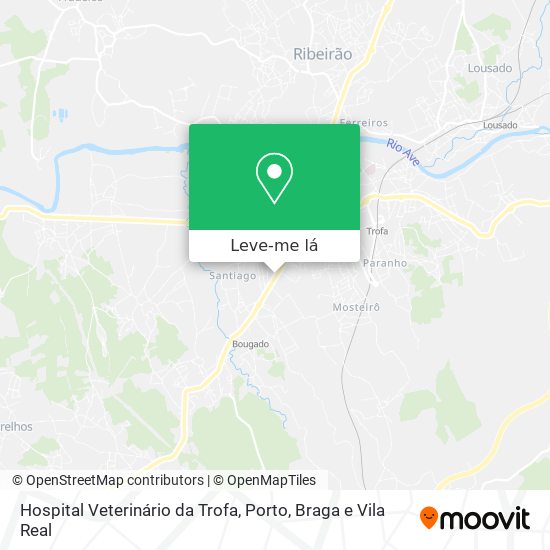 Hospital Veterinário da Trofa mapa