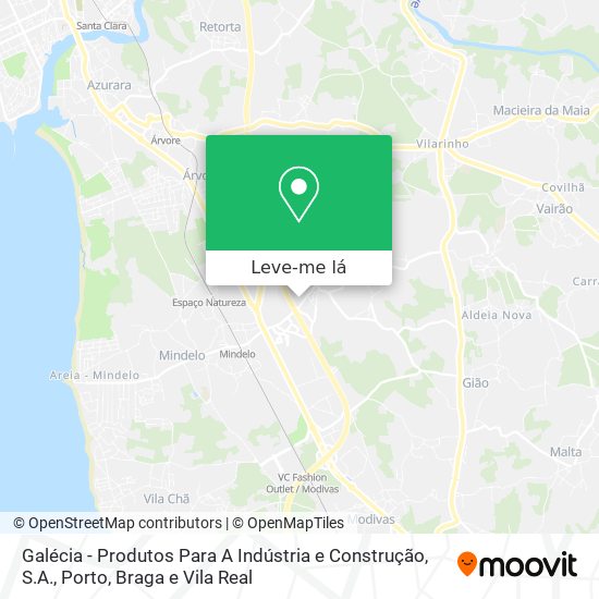 Galécia - Produtos Para A Indústria e Construção, S.A. mapa