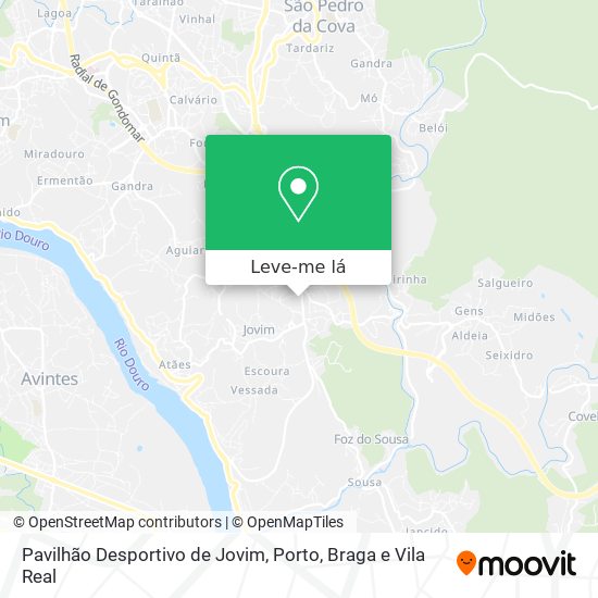 Pavilhão Desportivo de Jovim mapa