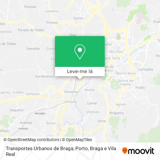 Transportes Urbanos de Braga mapa