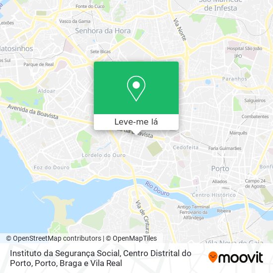 Instituto da Segurança Social, Centro Distrital do Porto mapa