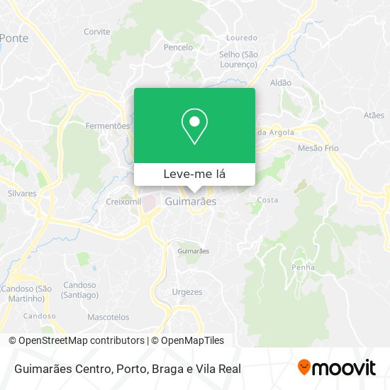 Guimarães Centro mapa