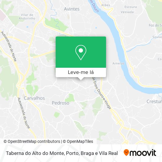 Taberna do Alto do Monte mapa