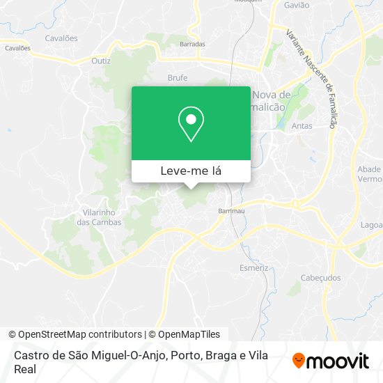 Castro de São Miguel-O-Anjo mapa