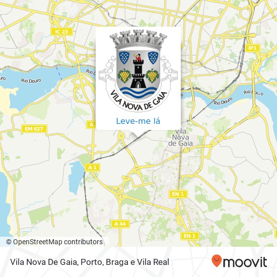 Vila Nova De Gaia mapa