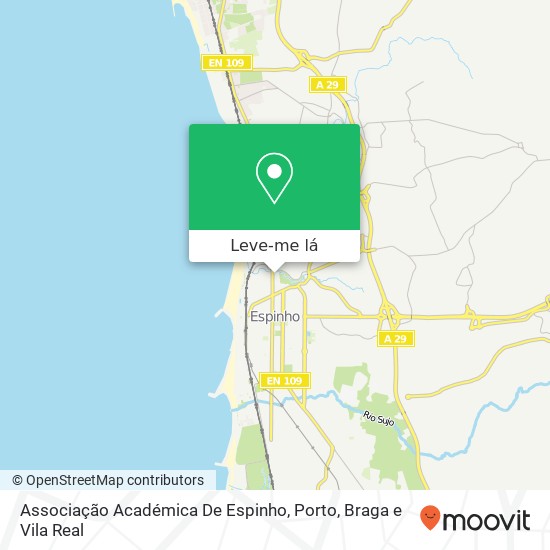 Associação Académica De Espinho mapa