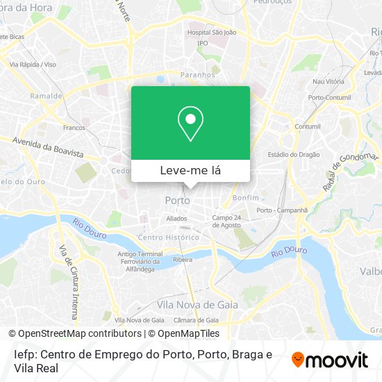 Iefp: Centro de Emprego do Porto mapa